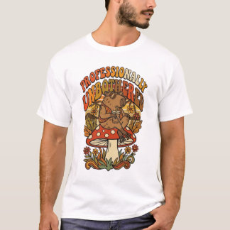 Camiseta Alimentado Por Ansiedade E Café Possum Engraçado