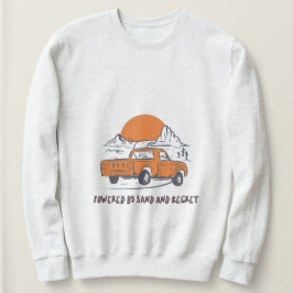 Camiseta Alimentado Por Areia E Arrependimento Acampamento