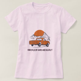 Camiseta Alimentado Por Areia E Arrependimento Acampamento