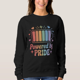 Camiseta Alimentado por Bateria Colorida do Arco-íris Orgul