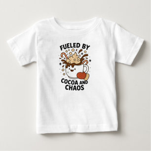 Camiseta Alimentado por Cacau e Caos – Natal Fofo