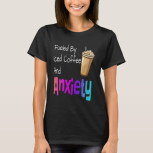 Camiseta Alimentado Por Café Forçado E Ansiedade Café Engra