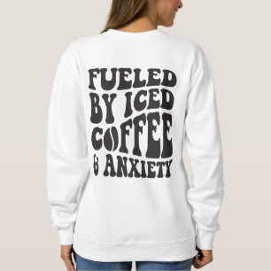 Camiseta Alimentado por Café Gelado e Ansiedade