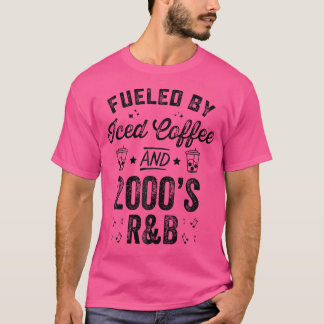 Camiseta Alimentado Por Café Gelado E Rb Engraçado Dos Anos