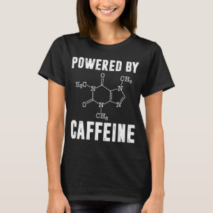 Camiseta Alimentado Por Cafeine Scientist Coffee