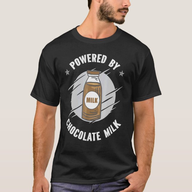 Camiseta Alimentado Por Chocagem De Chocolate (Frente)