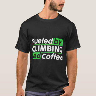 Camiseta Alimentado Por Clipes De Escala De Rock E De Coffe