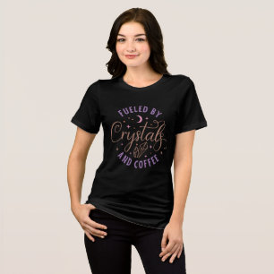 Camiseta Alimentado Por Cristais E Bruxas De Café De Hallow