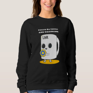 Camiseta Alimentado Por Crypto Cryptocurren De Café E Chain