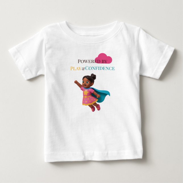 Camiseta Alimentado por Diversão e Confiança (Frente)