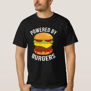 Camiseta Alimentado Por Hamburger Lover Cheeseburger