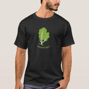 Camiseta Alimentado por Kale correndo couve