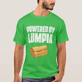 Camiseta Alimentado Por Lumpia Rolo Primavera Filipino Comi