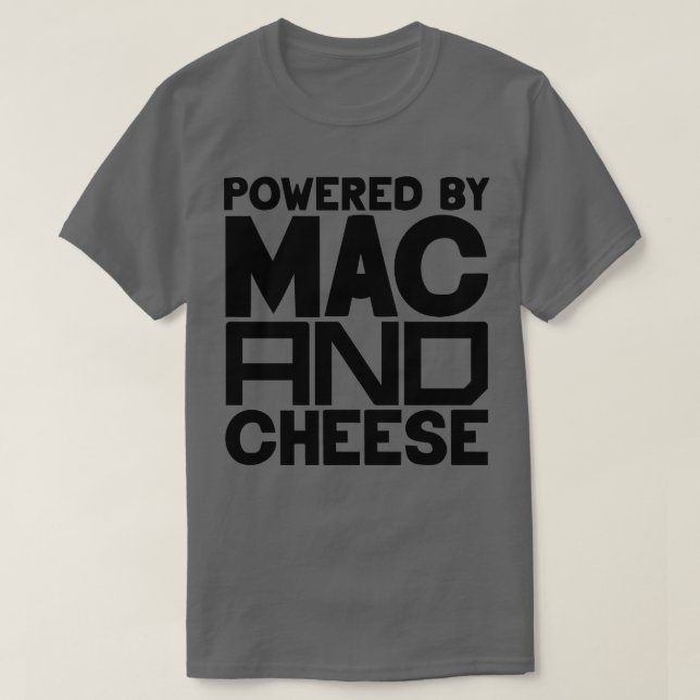 Camiseta Alimentado Por Mac E Queijo 4 (Frente do Design)