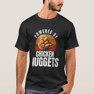 Camiseta Alimentado por Nuggets de Frango Frango Engraçado