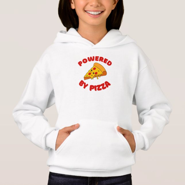 CAMISETA ALIMENTADO POR PIZZA (Frente)