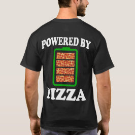 Camiseta Alimentado Por Pizza - Pizza Engraçada