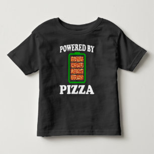 Camiseta Alimentado Por Pizza - Pizza Engraçada