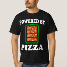 Alimentado Por Pizza - Pizza Engraçada