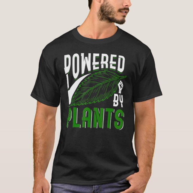 Camiseta Alimentado Por Plantas (Frente)