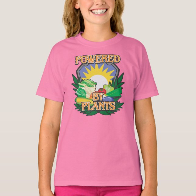 Camiseta Alimentado por Plantas (Frente)