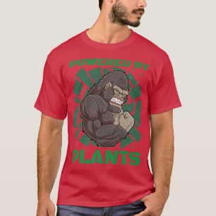 Camiseta Alimentado Por Plantas Gorilla Vegan Malhação