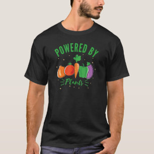 Camiseta Alimentado Por Plantas Vegan E Por Comida Humo Bas