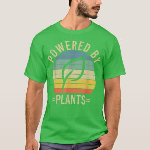 Camiseta Alimentado Por Plantas Vegetais Vegetais Vegan Wor