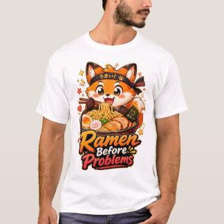 Camiseta Alimentado Por Ramen E Ilusão Fofa Inspirada Em An