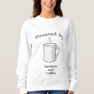 Camiseta Alimentado por Sunshine e Café