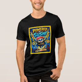 Camiseta Alimentado por Sushi – Super-herói Sushi Fofo