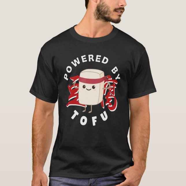 Camiseta Alimentado Por Tofu (Frente)