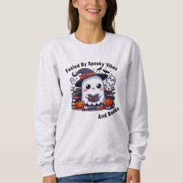 Camiseta Alimentado Por Víblias E Livros De Halloween