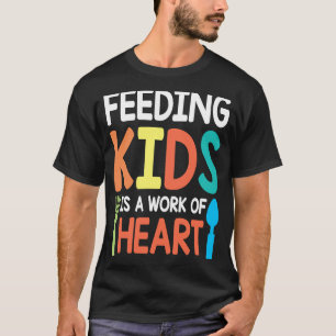 Camiseta Alimentando Crianças É Uma Obra De Almoço, Lady Ca