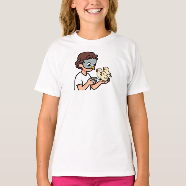 Camiseta Alimentando Pássaros (Frente)