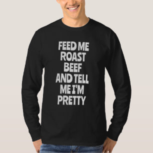 Camiseta Alimente-me carne assada de carne
