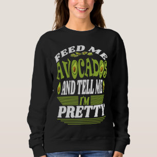 Camiseta Alimente-me com Abacates E Diga-me Que Sou Bonito 