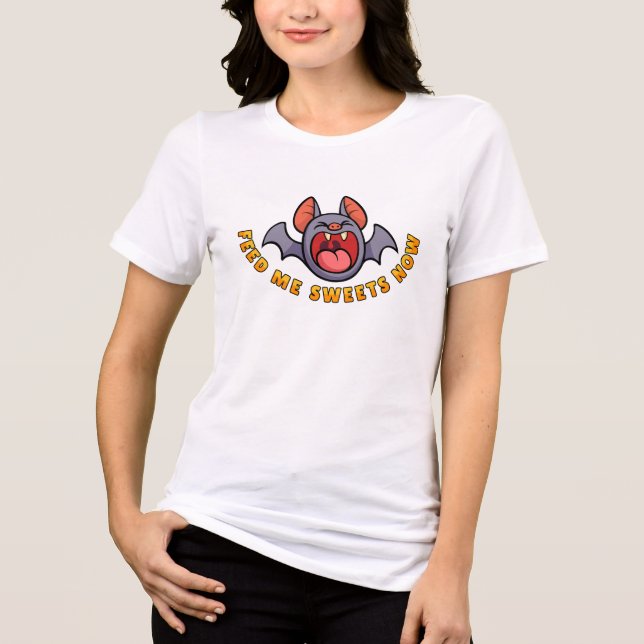 Camiseta Alimente-me com Doçes Agora (Frente)
