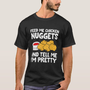 Camiseta Alimente-me com o frango e diga-me que sou Bonito