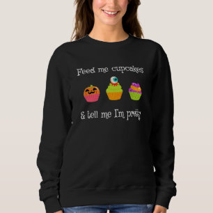 Camiseta Alimente-me Cupcakes Me Diga que Eu Sou Bonita Hal