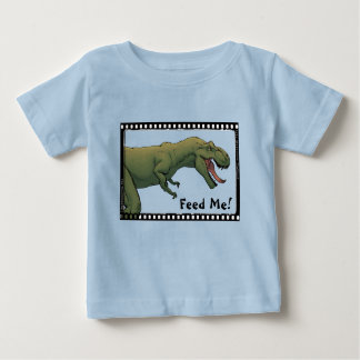 Camiseta Alimente-Me! Dinossauro Bebê T-Rex