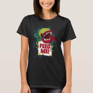 Camiseta Alimente-me Fardo de Halloween Preguiçoso Monstro 