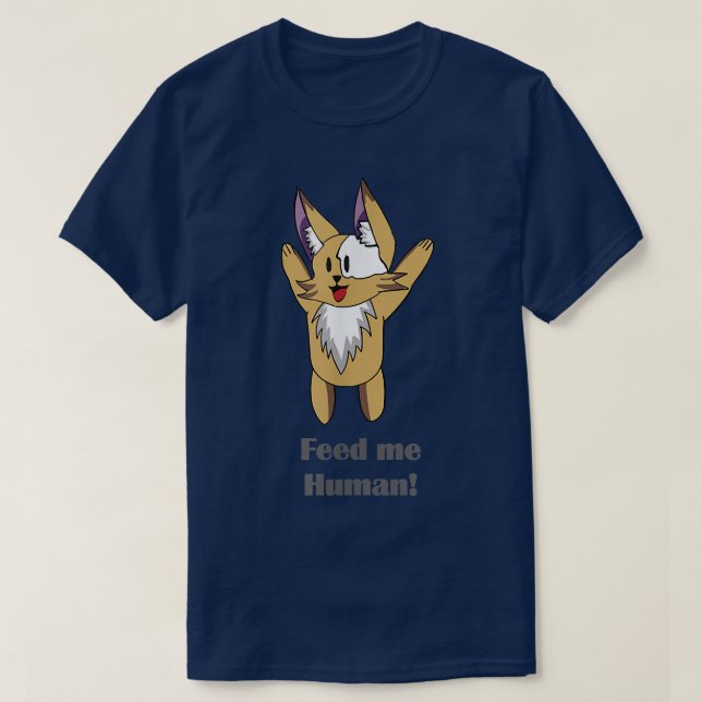 Camiseta Alimente-me humano (Frente do Design)