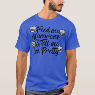 Camiseta Alimente-me macarões e diga-me que sou bonito