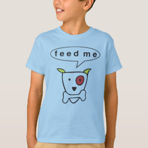 Camiseta "Alimente-me" miúdos T