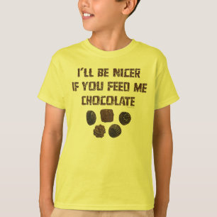 Camiseta Alimente-me o chocolate K