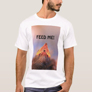 Camiseta Alimente-me (Pássaro Bebê)