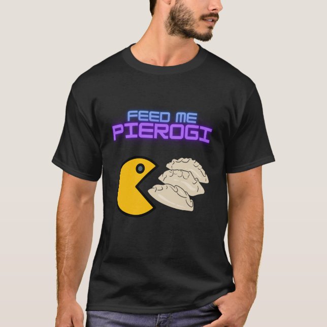 Camiseta Alimente-me Pierogi (Frente)