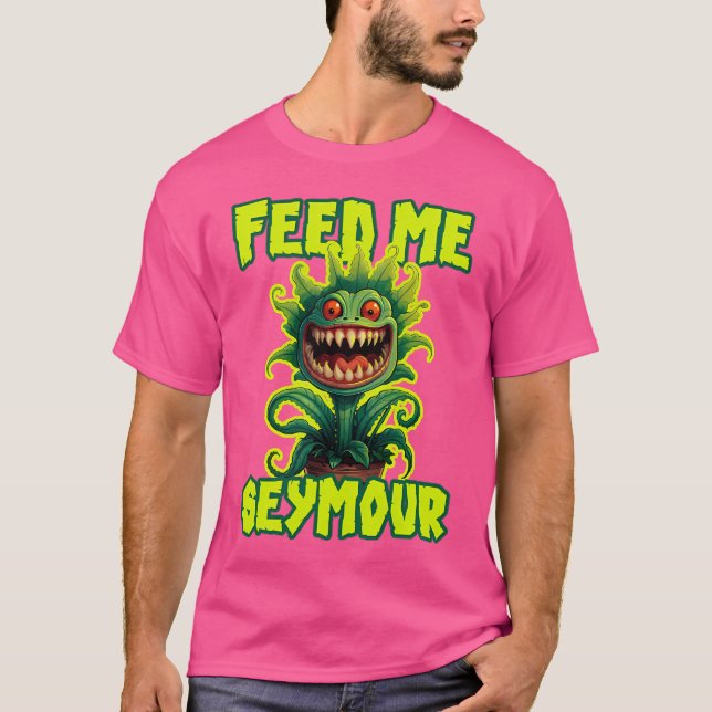 Camiseta Alimente-me Seymour Pequeno Compro (Frente)