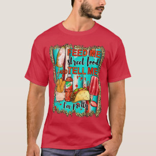 Camiseta Alimente-me Tacos e diga-me que sou Bonito Comida